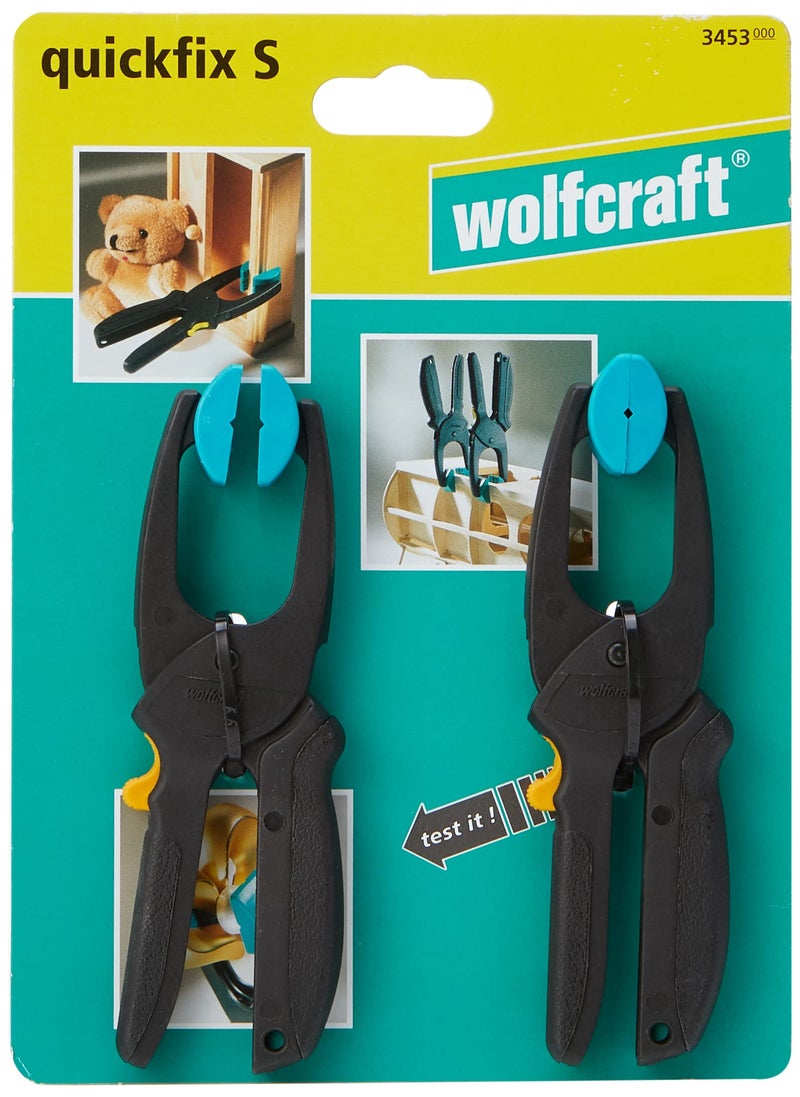 wolfcraft Quickfix S Mini Fast Clamping Tool I 3453000 I The small, sensitive quick-action clamping tool - Image 2